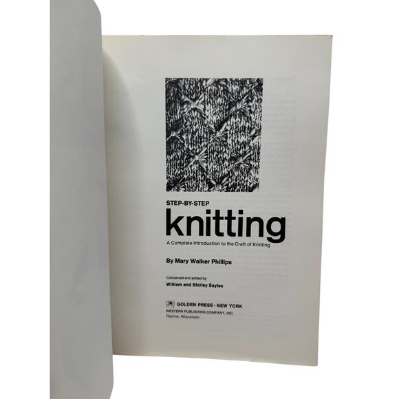 Vintage Step-by-step Knitting Book 1967 Golden Press Mary Walker Phillips - Picture 4 of 5